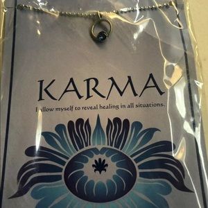 BITSY KARMA NECKLACE SWAROVSKI BLUE CRYSTAL